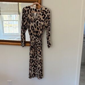 H&M leopard dress